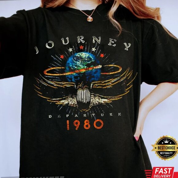 Journey Departures Album Tour 1980 T-Shirt - Picture 1 of 1
